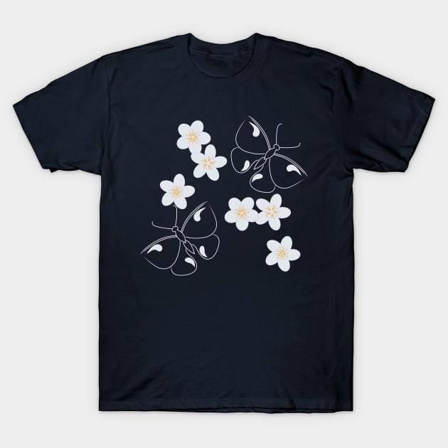 Blossoms and Butterflies T-Shirt by Hip Scarves and Bangles